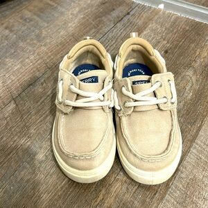 BOYS' SPERRY TODDLER & LITTLE KID SEA KETCH BOAT SHOES size 9 Toddler